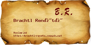 Brachtl Renátó névjegykártya