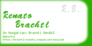 renato brachtl business card