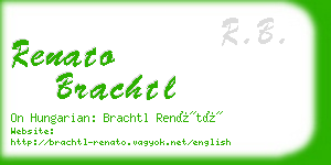 renato brachtl business card